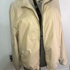 One World Open Front Jacket Size Large! With Pockets Bomber Style‎
